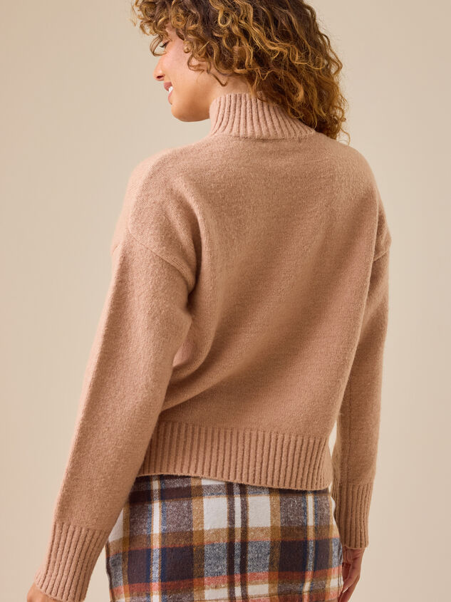 Betty Mock Neck Sweater Detail 5 - TULLABEE
