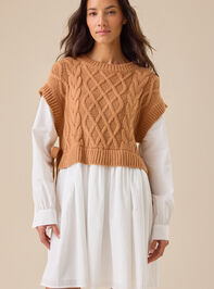Morgan Sweater Twofer Dress - TULLABEE
