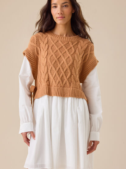 Morgan Sweater Twofer Dress - TULLABEE