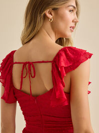 Eleanor Clip Dot Dress Detail 7 - TULLABEE