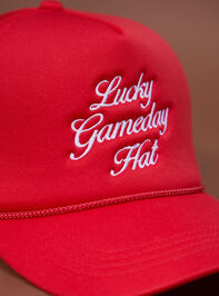 Lucky Game Day Trucker Hat Detail 2 - TULLABEE