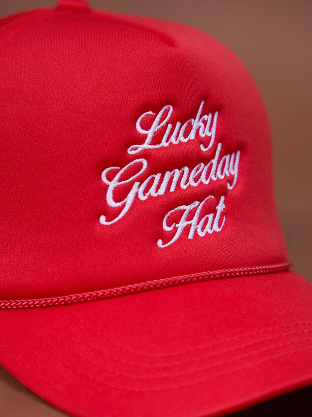Lucky Game Day Trucker Hat Detail 2 - TULLABEE