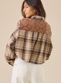 Willow Cropped Plaid Top Detail 6 - TULLABEE