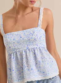Idra Floral Babydoll Top Detail 4 - TULLABEE