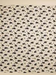 Black Bear Swaddle Detail 3 - TULLABEE