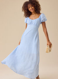 Everest Striped Maxi Dress Detail 6 - TULLABEE