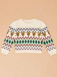 Reindeer Sweater and Pant Set Detail 3 - TULLABEE