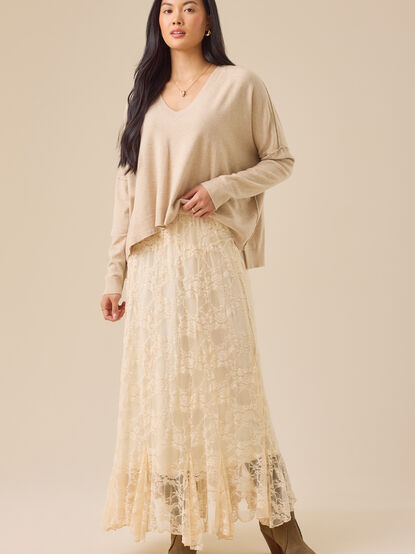 Aria Lace Midi Skirt - TULLABEE