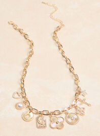 Statement Gold Charm Necklace - TULLABEE