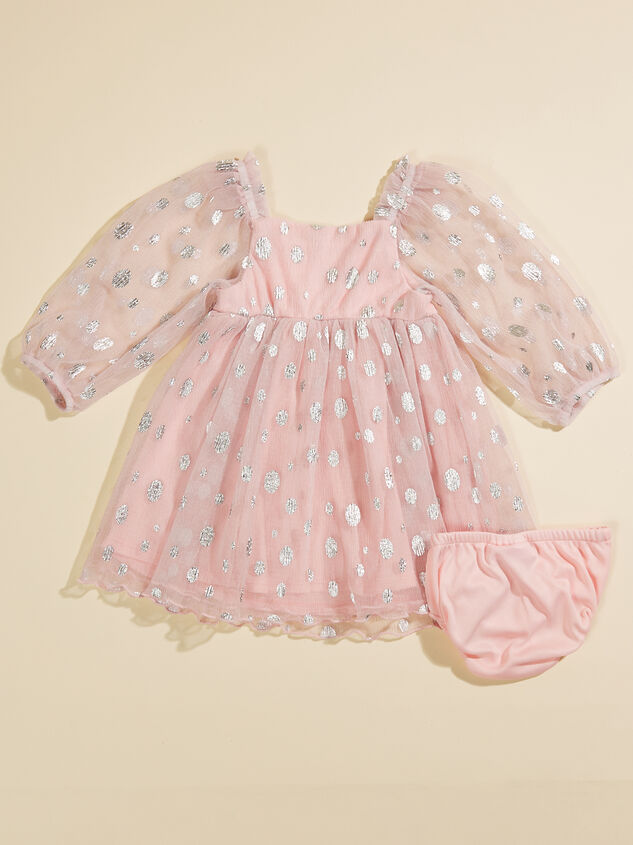 Shana Polka Dot Dress & Bloomer Set Detail 3 - TULLABEE