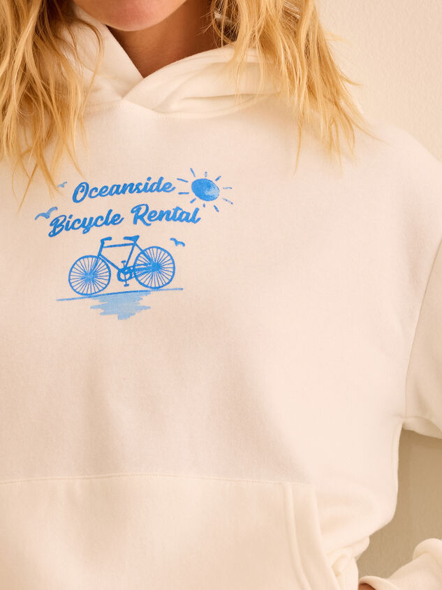 Oceanside Bicycle Rental Hoodie Detail 4 - TULLABEE