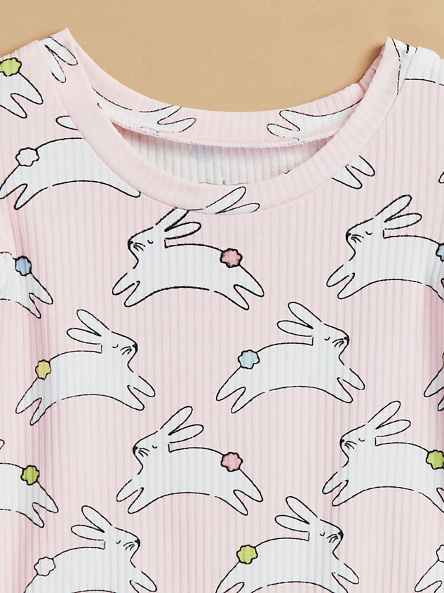 Evelyn Happy Bunny Dress by Mudpie Detail 3 - TULLABEE