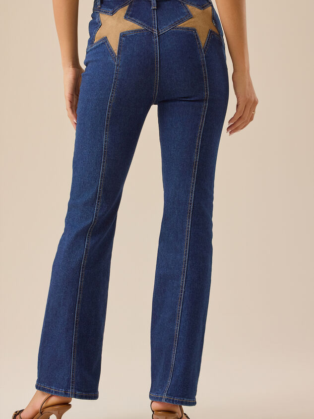 Skyla Star High Rise Jeans Detail 4 - TULLABEE