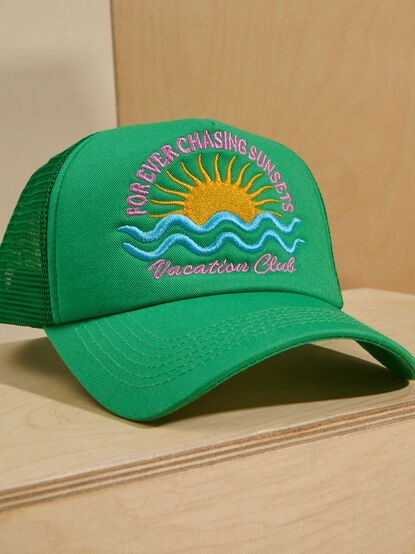 Forever Chasing Sunsets Trucker Hat - TULLABEE