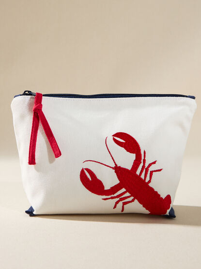 Embroidered Lobster Pouch - TULLABEE