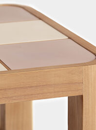 Audrey Wood Coffee Table Pink Detail 6 - TULLABEE