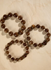 Beaded Resin Stretch Bracelet Set - TULLABEE