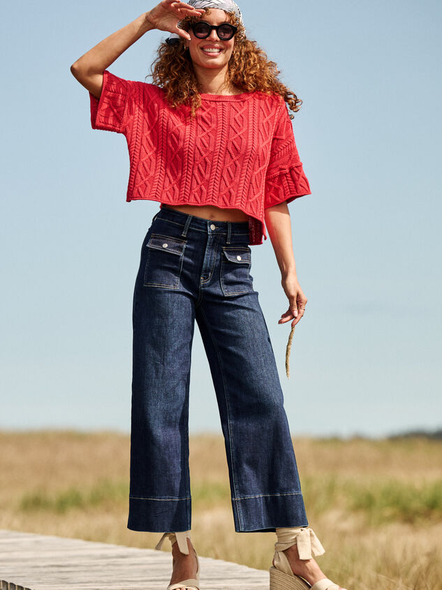 Tullalah Wide Leg Crop Jeans - TULLABEE