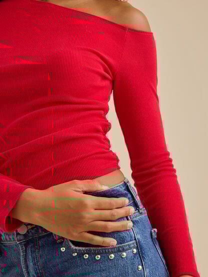 Jeanette Asymmetrical Top - TULLABEE