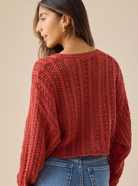 Anya Pointelle Sweater Detail 6 - TULLABEE