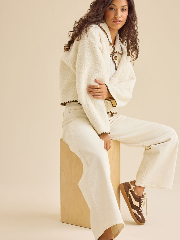 Goldie Sherpa Jacket Detail 3 - TULLABEE