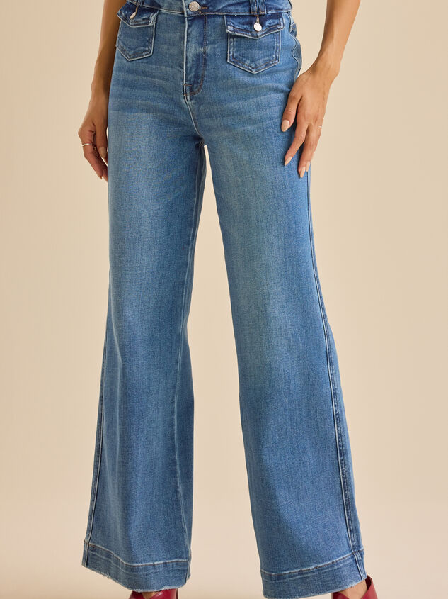 Kiara Wide Leg Jean Detail 3 - TULLABEE