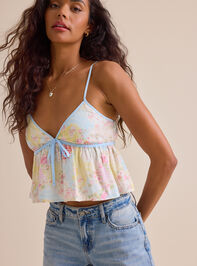 Isa Floral Tank Detail 2 - TULLABEE