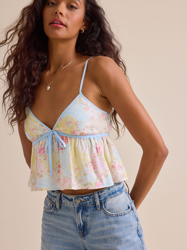Isa Floral Tank Detail 2 - TULLABEE