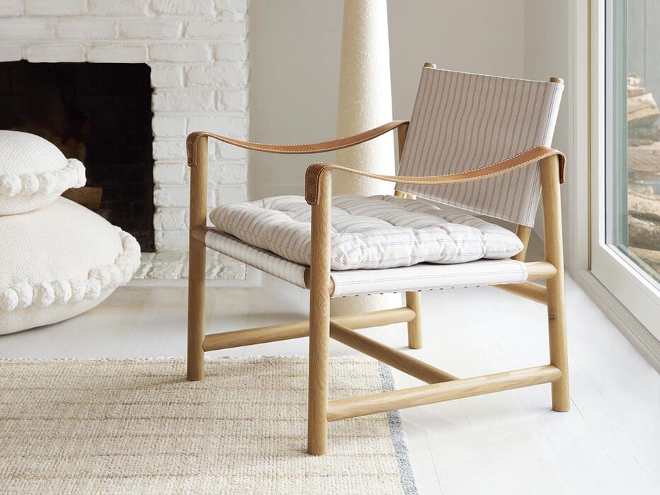 Gigi Wood & Leather Chair - TULLABEE - 