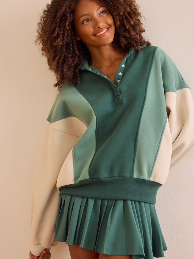 Peak Balloon Sleeve Pullover Detail 4 - TULLABEE