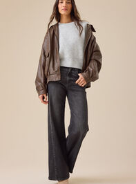 Reya Ribbed Sweater Detail 3 - TULLABEE