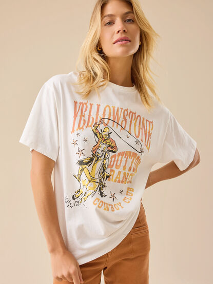Yellowstone Cowboy Club Oversized Tee - TULLABEE