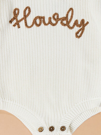 Howdy Sweater Bubble by Mudpie - TULLABEE