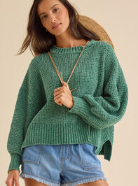 Dora Waffle-Knit Sweater Detail 3 - TULLABEE