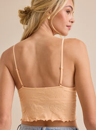 Perry Sleeveless Jacquard Cami Detail 5 - TULLABEE