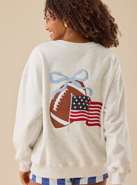 Game Day Graphic Sweatshirt Detail 2 - TULLABEE