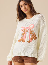 Jessie Boot & Bow Sweater - TULLABEE