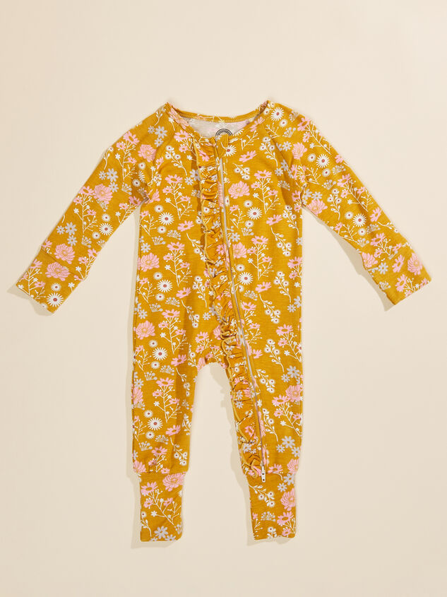 Mustard Floral Romper - TULLABEE
