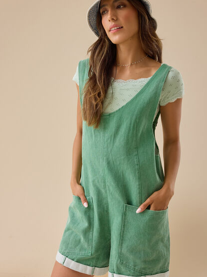 Sally Sleeveless Shortalls - TULLABEE