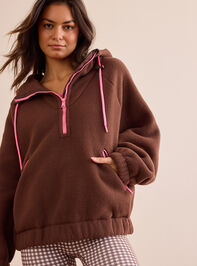 Trackside Fleece Hoodie Detail 2 - TULLABEE