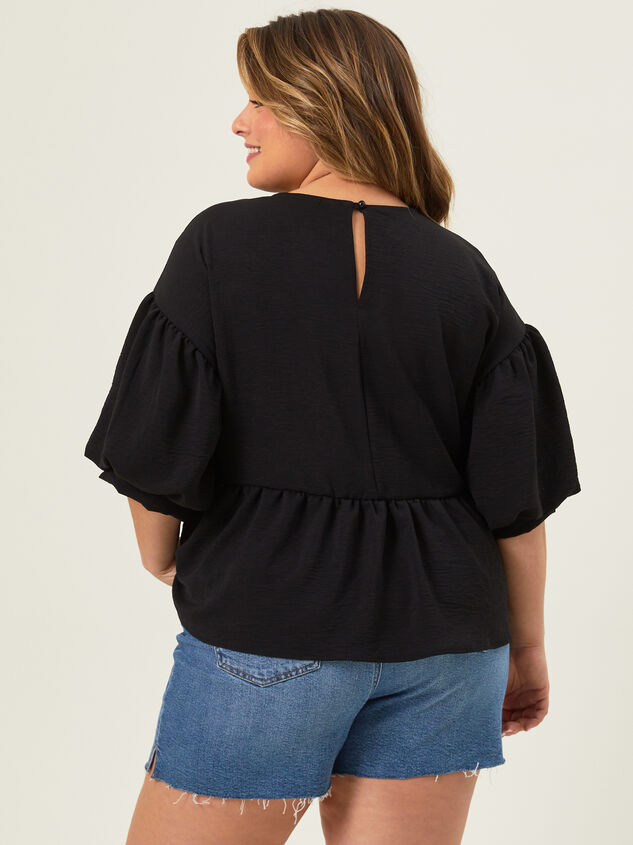Emma Bubble Sleeve Top Detail 2 - TULLABEE