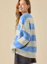 Mindy Oversized Rugby Sweater Detail 5 - TULLABEE