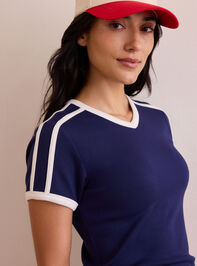 Goal Getter Fitted Tee Detail 2 - TULLABEE
