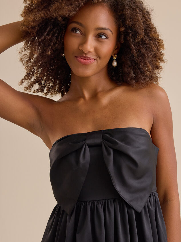 Fia Bowfront Satin Maxi Dress Detail 4 - TULLABEE