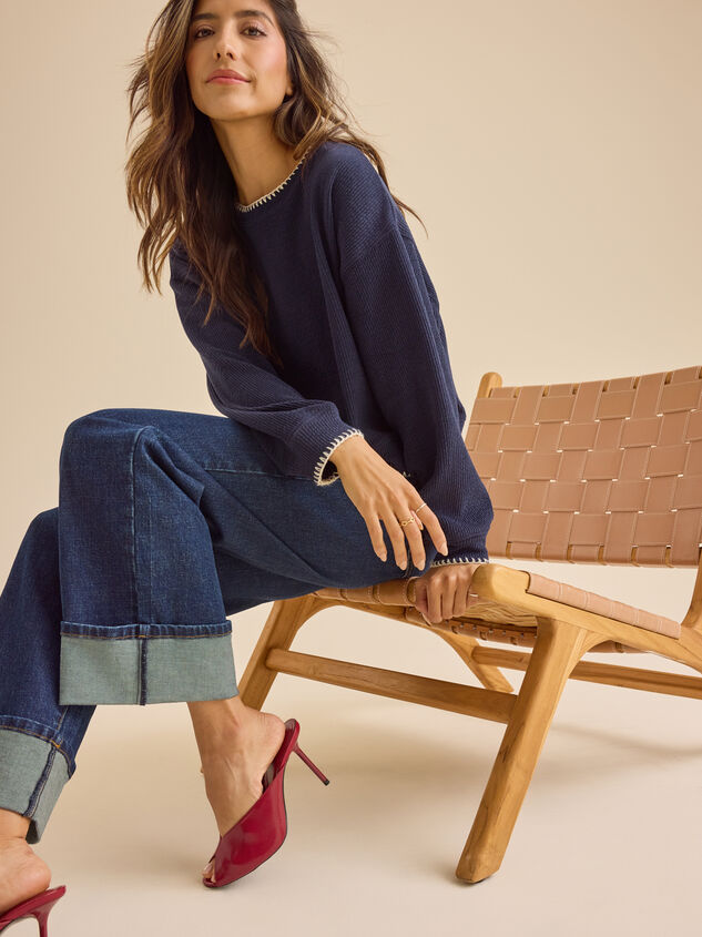 Jennine Whipstitch Top Detail 3 - TULLABEE