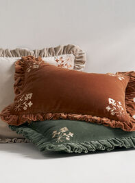 Camelia Cotton Pillow Detail 3 - TULLABEE