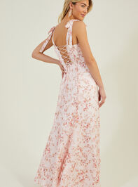 Jacindy Floral Maxi Dress Detail 2 - TULLABEE