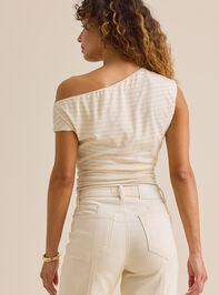 Sienna Asymmetric Short Sleeve Detail 6 - TULLABEE