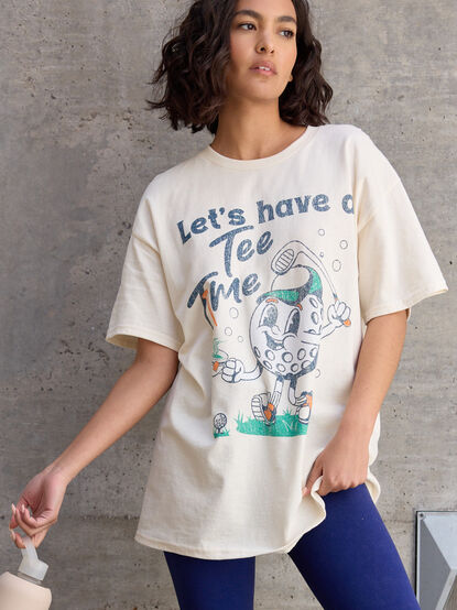 Tee Time Oversized Tee - TULLABEE