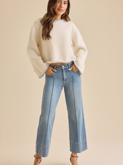 Meyta Front Seam Jeans - TULLABEE